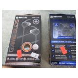 2 PAIR-- GAMING EARBUDS