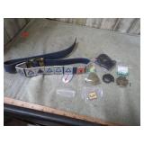 BOY SCOUT BELT, ARROW & APPALACHION TRAIL BADGES