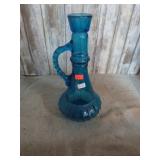 BLUE GLASS DECANTER