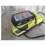RYOBI 18 VOLT LITHIUM BATTERY & CHARGER