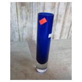 BLUE / CLEAR BUD VASE