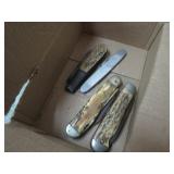 4-- OLD POCKET KNIVES