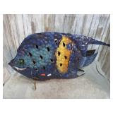 METAL FISH CANDLE HOLDER