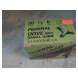 20-- 20ga 2 3/4" #8 SHOTGUN SHELLS