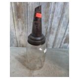 MASTER OIL SPOUT ON ATLAS MASON JAR