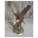 HEAVY BRASS EAGLE STATUE
