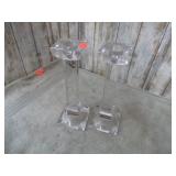 CRYSTAL CANDLE HOLDERS