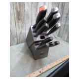 HENCKELS KNIFE AND BLOCK SET -- PARTIAL