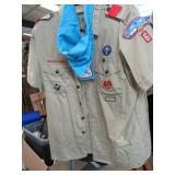 BOY SCOUT SHIRT W/ PATCHES