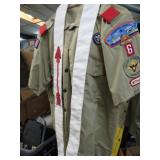 BOY SCOUT SHIRT W/ PATCHES