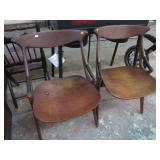 2-- MCM ARNE HOVMAND-OLSEN DANISH TEAK CHAIRS