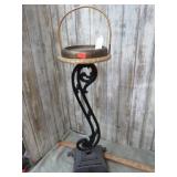 CAST IRON & BRASS SMOKING STAND