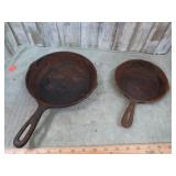 6 1/2" & 8" CAST IRON SKILLETS