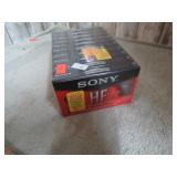 10pk-- SONY 60 MINUTE CASSETTE TAPES