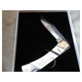 MARBLES WILDLIFE SCRIMSHAW LOCK BLADE KNIFE