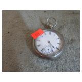 ANTIQUE WALTHAM KEY WIND POCKET WATCH -- NO KEY