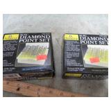 2-- 50pc DIAMOND POINT SETS