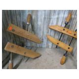 2-- WOOD CLAMPS