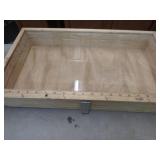 WOODEN SHOWCASE 13" X 23" X 4"