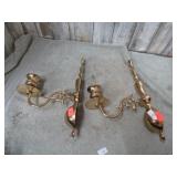 BRASS CANDLE SCONCES