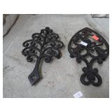 2-- CAST IRON TRIVETS