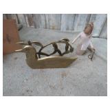 WILLOW TREE FIGURINE & BRASS DUCK LETTER HOLDER