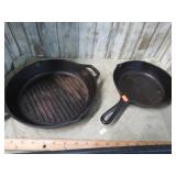2-- LODGE CAST IRON SKILLETS