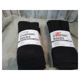 6 pair-- CREW CUSHION SOCKS -- 10-13