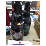 5-- JUMBO BUDWEISER COMMEMORATIVE BOTTLES