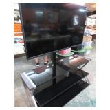 50" TV ON STAND -- NO REMOTE
