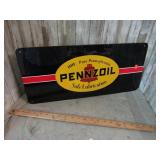 METAL PENNZOIL SIGN