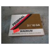 5-- 10ga 3 1/2" 00 BUCK SHOTGUN SHELLS