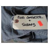 KING BED COMFORTER & SHAMS