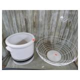 CROCK & FRUIT BASKET