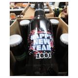 6-- JUMBO BUDWEISER COMMEMORATIVE BOTTLES IN BOX