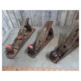 BAILEY, WARDS & MILLERS FALLS WOOD PLANES