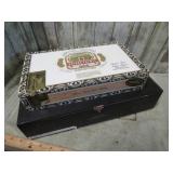 2-- WOOODEN CIGAR BOXES