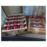 VINTAGE GLASS CHRISTMAS ORNAMENTS