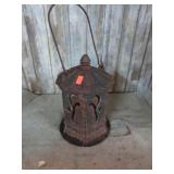 CAST IRON CANDLE LANTERN