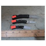 3--  GERBER LOCK BLADE KNIVES