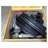 ASSORTED PICATINNY RAILS, SCOPE MOUNTS, ETC