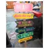 LUAU PARTY DIRECTION GARDEN STAKE