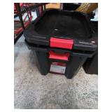2-- 25gaL HUSKY STORAGE TUBS