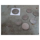 KENNEDY HALF DOLLARS & EISENHOWER DOLLAR