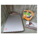 SAUNDERS STORAGE CLIP BOARD, PENS & BINDER CLIPS