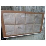 ANTIQUE LEGAL DOCUMENT ON PARCHMENT PAPER