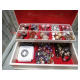 COSTUME JEWELRY & BOX