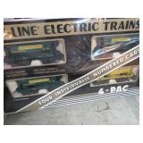 K-LINE HENNECOTT COPPER 4 CAR SET, BEACON & ENGINE