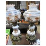 PAIR-- ELECTRIC GONE WITH THE WIND LAMPS