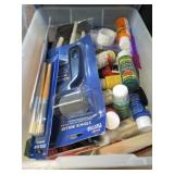 CRAFT PAINT & BRUSHES